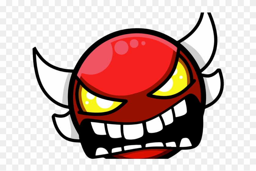 Unknown Clipart Head Scratcher - Geometry Dash Extreme Demon Face #1369031