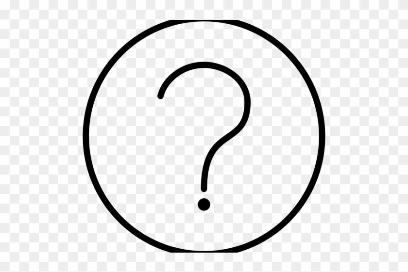 Unknown Clipart Question Mark - Line Art #1369034