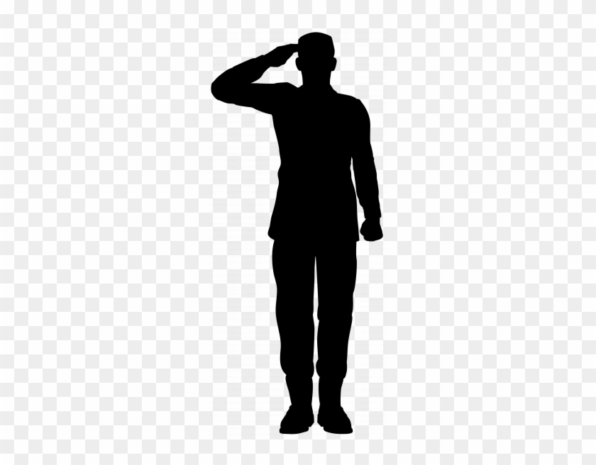 Kneeling Soldier - Female Soldier Saluting Silhouette #1369037