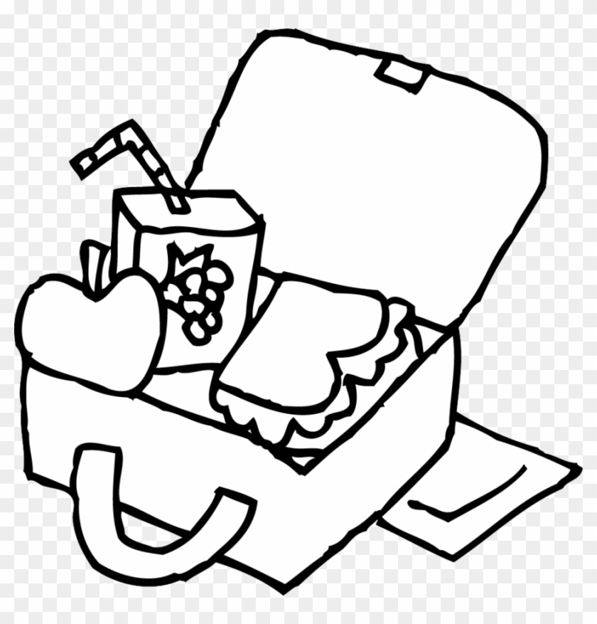 Clipart Resolution 940*937 - Lunch Box For Coloring #1369101