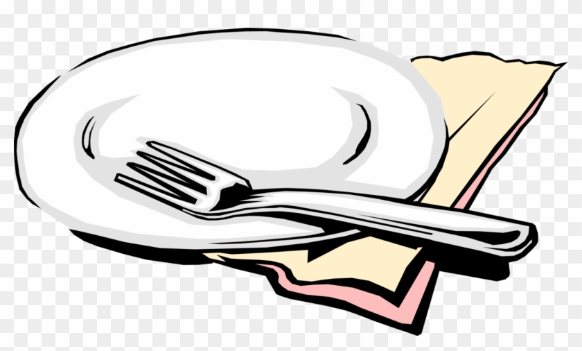 Tableware Vector Image Illustration Of Table - Clip Art #1369190