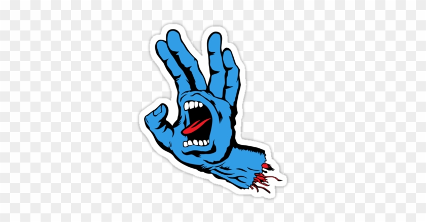 Spock Screaming Hand By Neizan Santa Cruz Logo, Zombie - Santa Cruz Screaming Hand Transparent #1369272
