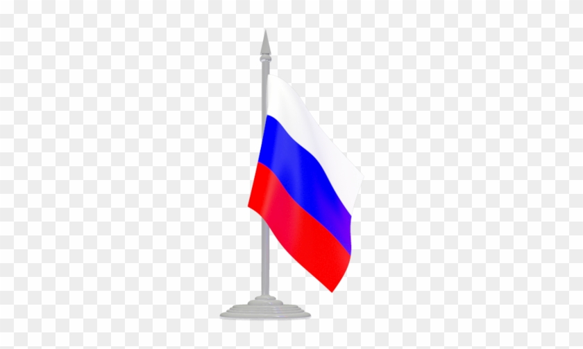Russia - Russian Flag With Flagpole #1369300