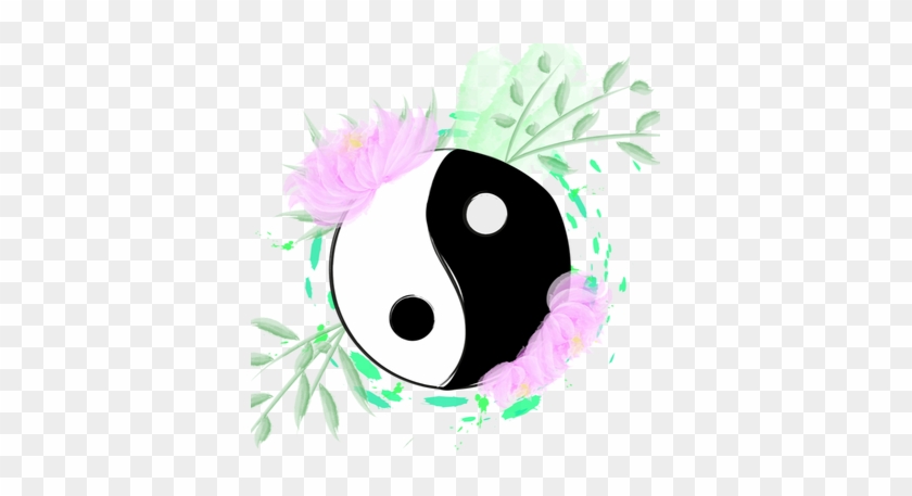 Yin Yang And Lotus Flower - Birthday #1369503