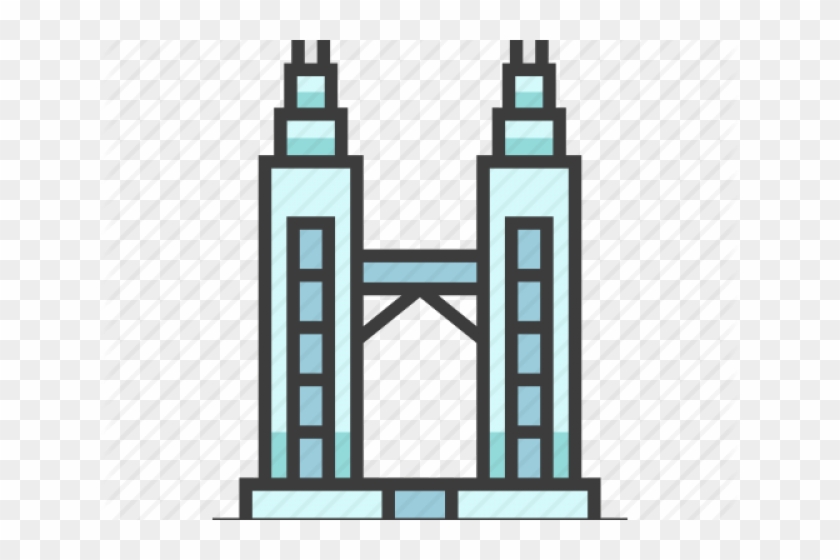 Twin Towers Clipart - Petronas Towers #1369538
