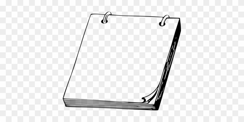 Paper Laptop Notebook Drawing - Open Notebook Clip Art #1369650