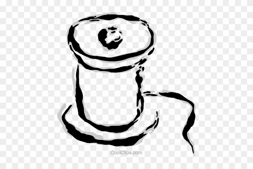 Spool Of Thread Royalty Free Vector Clip Art Illustration - Ilustração Rolo De Linha #1369735