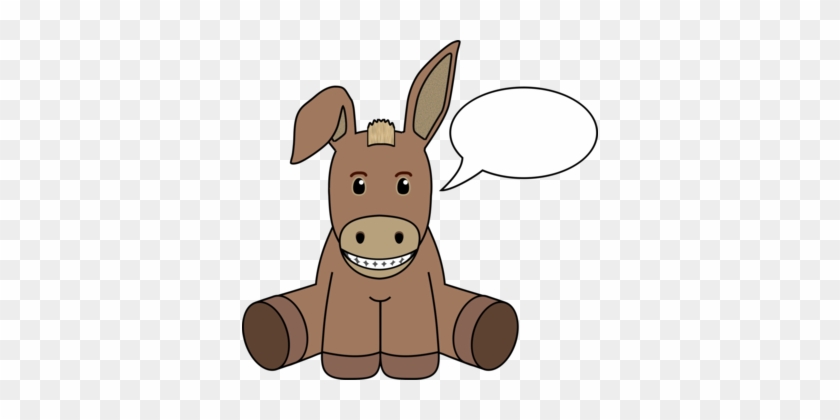 Donkey Computer Icons Logo Download Cartoon - Donkey Talking Clipart #1369904