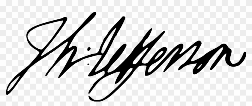 Thomas Jefferson's Signature - Thomas Jefferson Signature #1370093