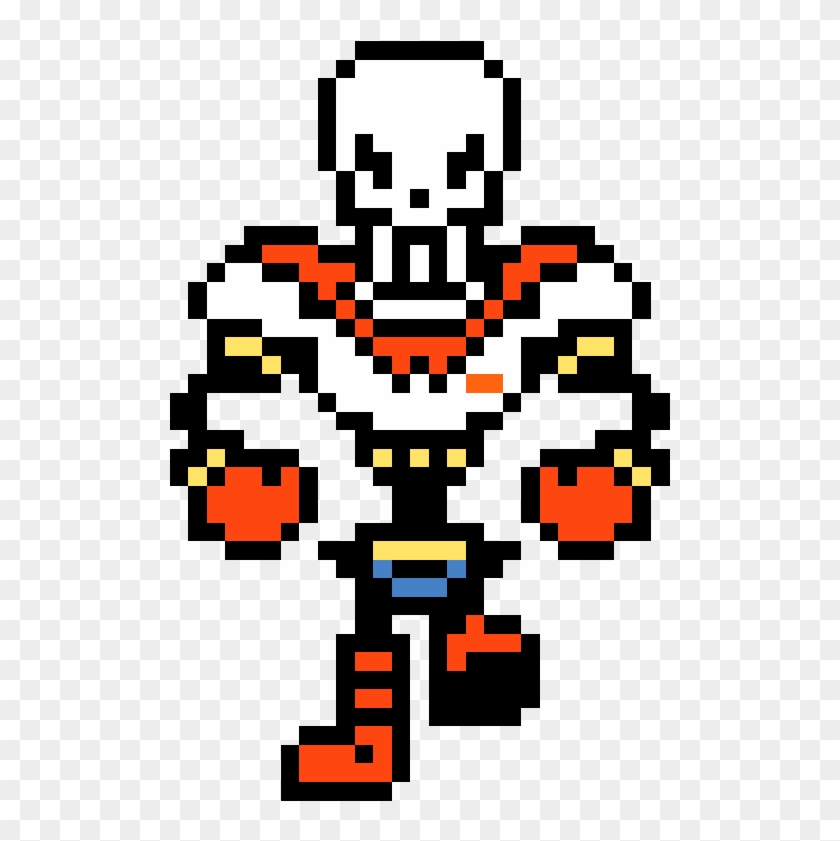 Clip Art Royalty Free Papyrus Transparent Angry - Undertale Sans And Papyrus Pixel #1370174