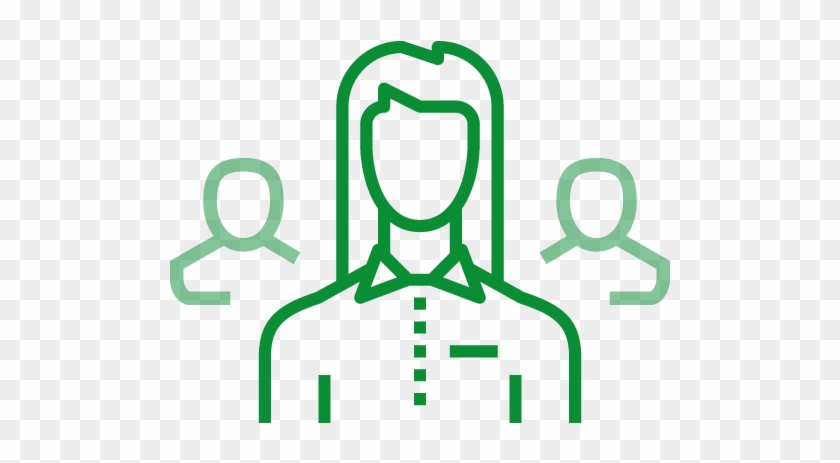 Private Sector Company Officials - Business Woman Icon Outline #1370256
