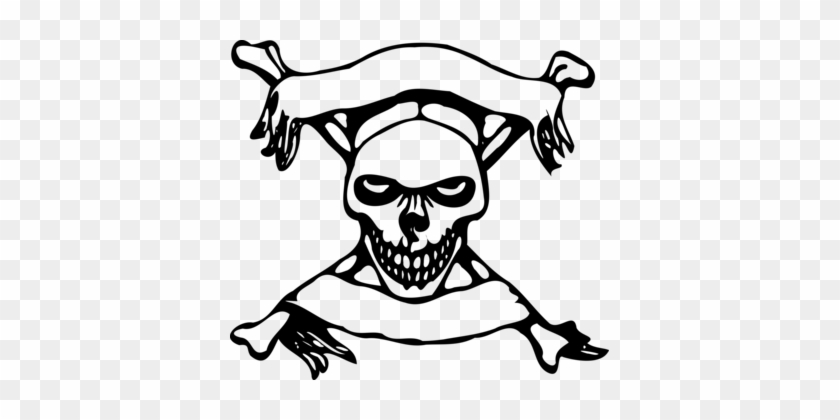 Skull And Crossbones Human Skull Symbolism - Gambar Tengkorak #1370414