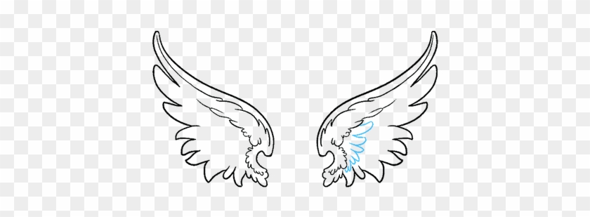 Clip Freeuse Stock Pictures Of Angels To - Angel Wings Simple Drawing #1370416