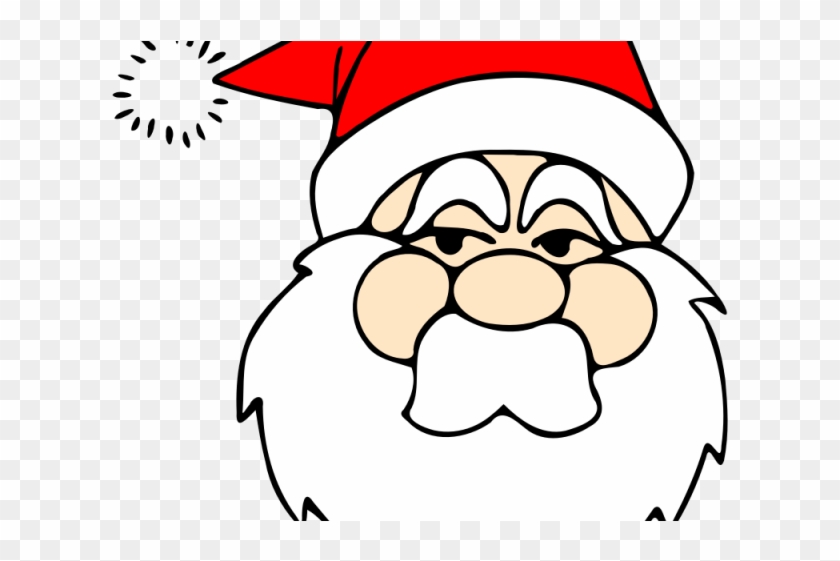 Iguana Clipart Face - Santa Face Transparent Background #1370561