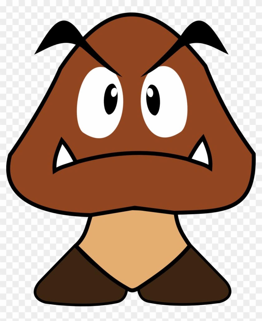 Mario Clipart Goomba - Mario Goomba 2d #1370589