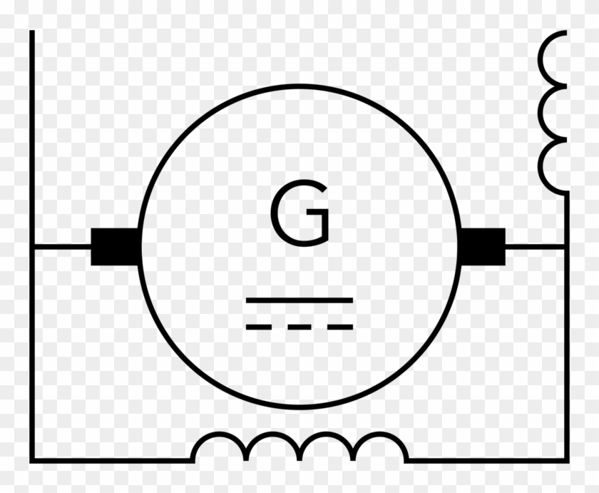 Shunt Generator Direct Current Electric Generator Electrical - Symbol For Dc Generator #1370649