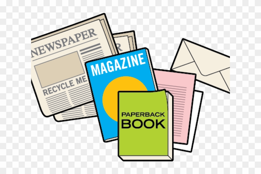 Newspaper Clipart Recycled Material - Recycle Paper Clip Art #1370692