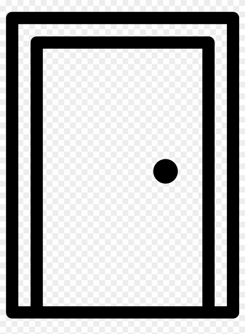 Door Clipart Rectangle Shape - Door Icon #1370702