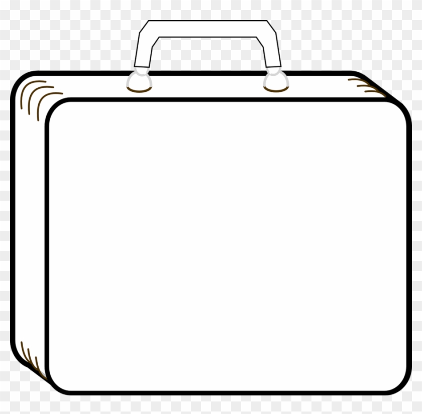 Luggage Black And White Clipart Baggage Suitcase Clip - Suitcase Clipart #1370708