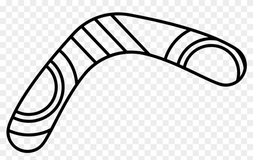 File - Boomerang Mark - Svg - Drawing Of A Boomerang #1370728