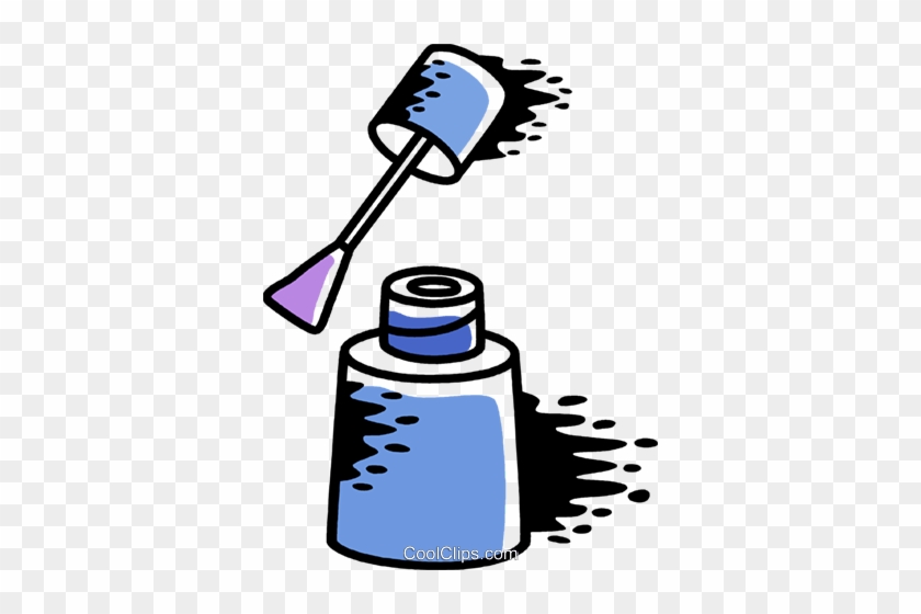 Nail Polish Royalty Free Vector Clip Art Illustration - Illustration #1370749