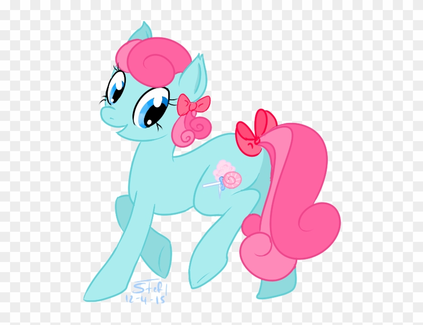 Forrestfyer, Bow, Candy, Cotton Candy, Earth Pony, - Cartoon #1370874