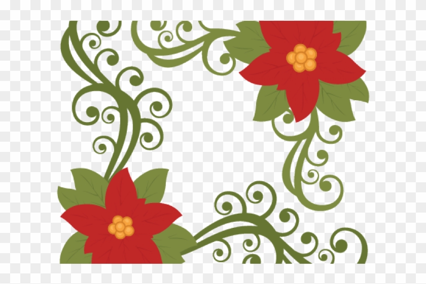 Poinsettia Clipart Flourishes - Free Clip Art Transparent Background Poinsettia #1371028