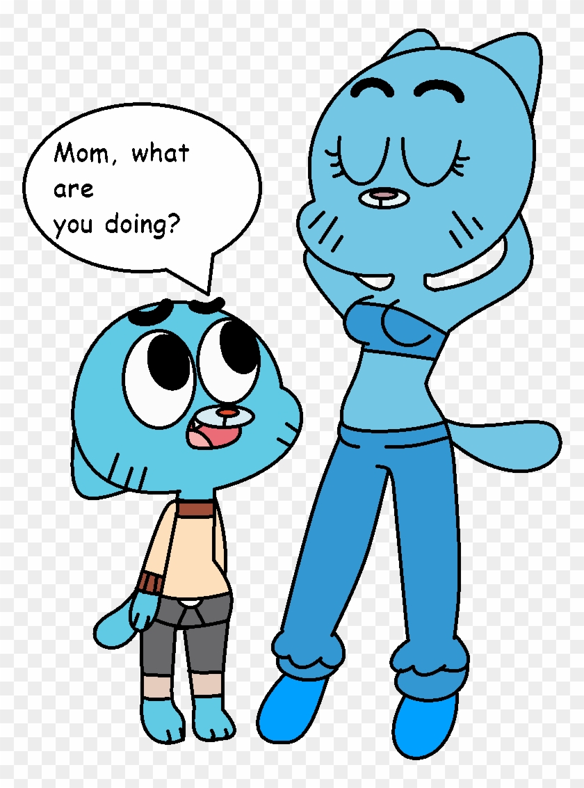 Gumball Mom What Are You Doing Gumball Lenny Ostrovitz - Amazing World Of Gumball Gumballs Mom #1371103