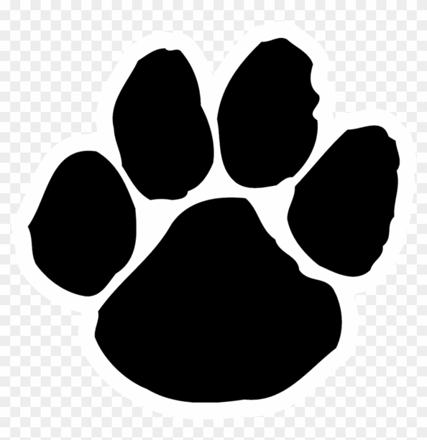 School Logo - Tiger Paw Print Clipart #1371166