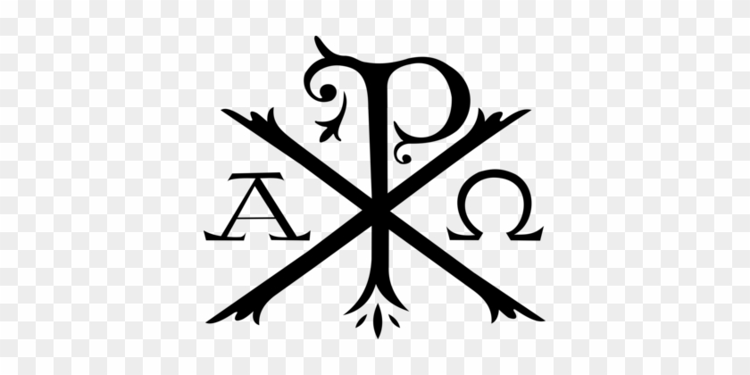 Chi Rho Alpha And Omega Christian Cross Symbol - Chi Rho Symbol #1371353