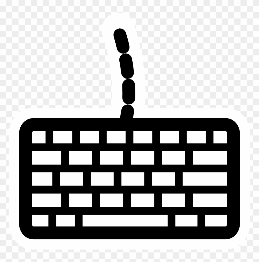 Clipart - Mono Keyboard - Computer Keyboard #1371455