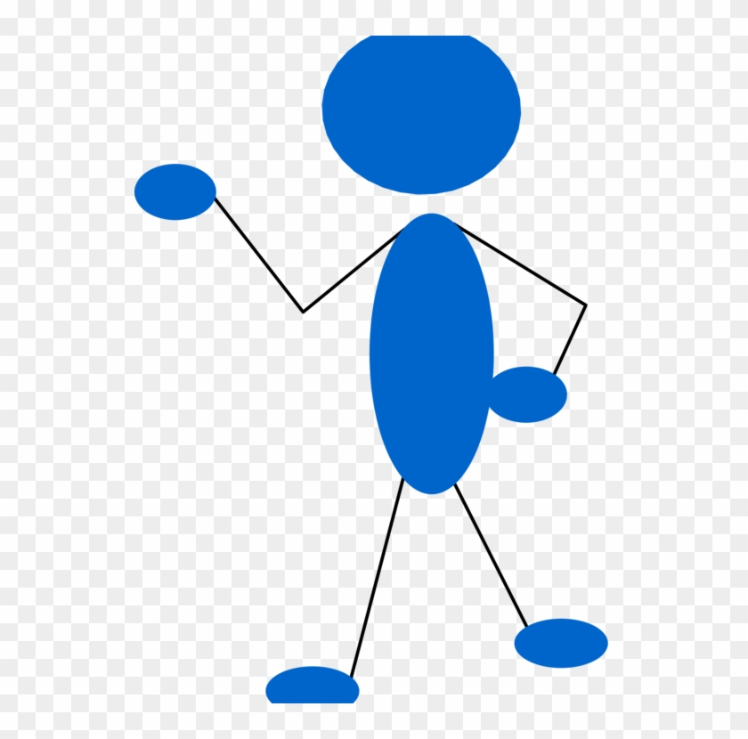 Stick Figure Download Graphic Arts Drawing Matchstick - Stick Figure Blue #1371488