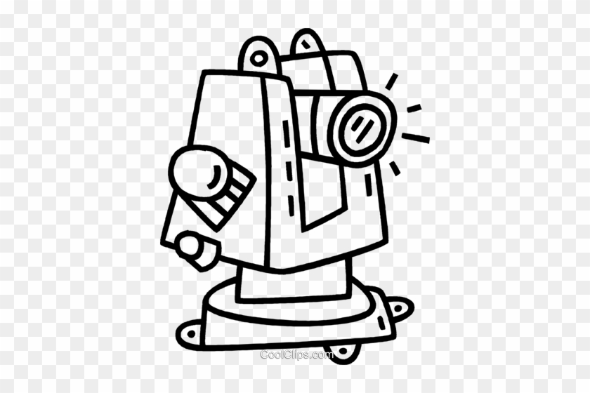 Telescope Royalty Free Vector Clip Art Illustration - Telescope Royalty Free Vector Clip Art Illustration #1371587