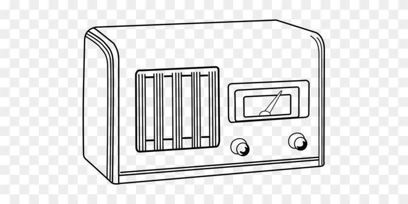 Golden Age Of Radio Antique Radio Microphone Amateur - Radio Clip Art #1371611