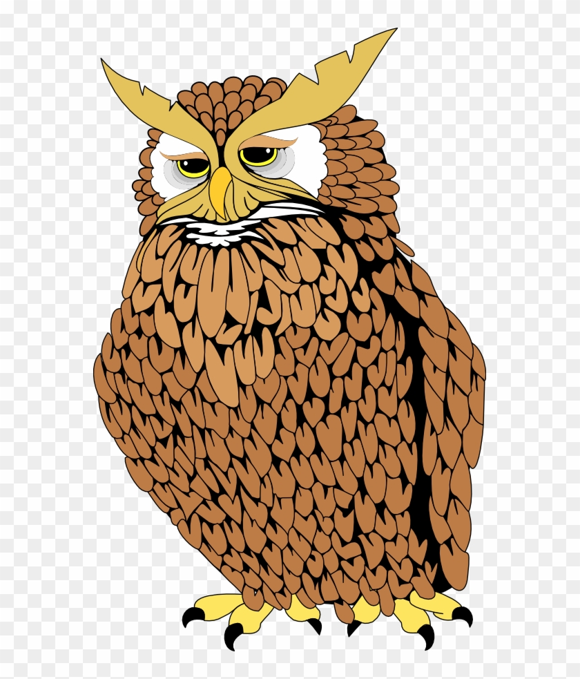 Owl Realistic - Penta Owl12 Square Sticker 3" X 3" #1371656