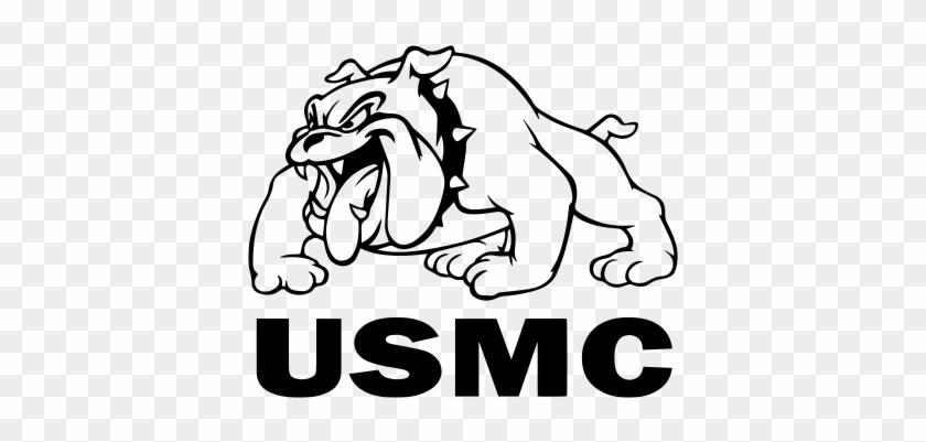 United States Marine Corps Full Body Bulldog Vinyl - St Cloud High School Bulldog #1371677