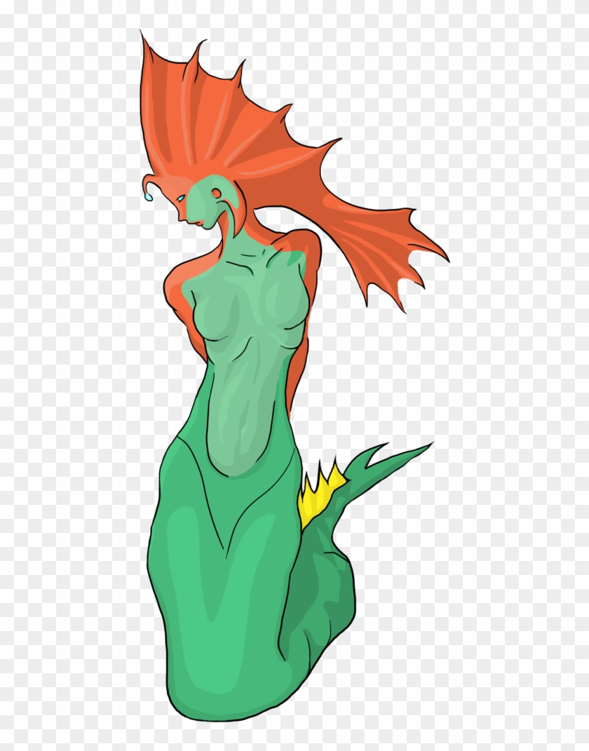 Naga Drawing Siren - Illustration #1371742
