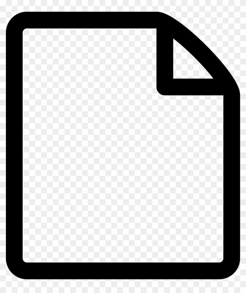 Clip Art Free Stock File Empty Paper Page - Ms Word New Document Icon #1371800