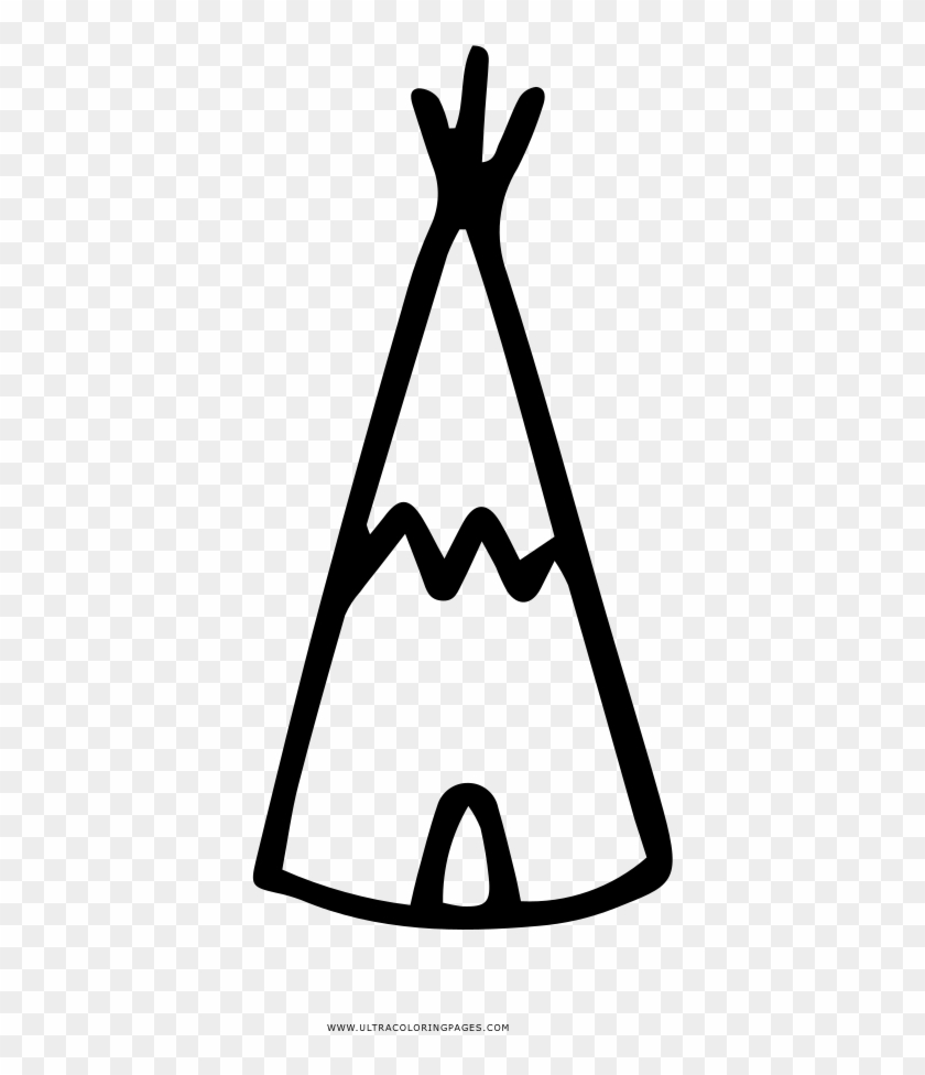Teepee Coloring Pages With Page Ultra - Teepees Dibujo #1371837