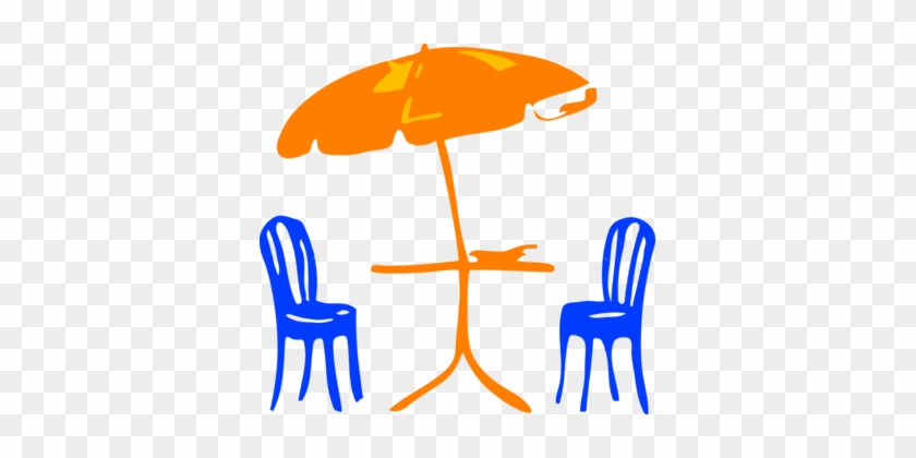 Garden Furniture Table Patio Umbrella Chair - Patio Furniture Clip Art #1371867