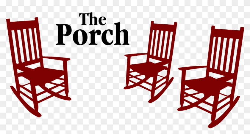 The Porch - Hampton Bay Black Wood Outdoor Rocking Chair 2.1.1200 #1371904