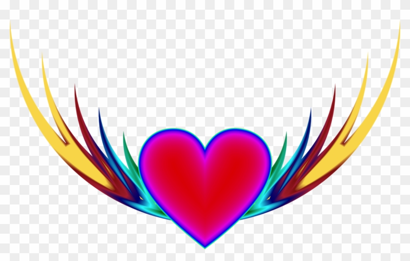All Photo Png Clipart - Heart With Wings Transparent Background #1371977