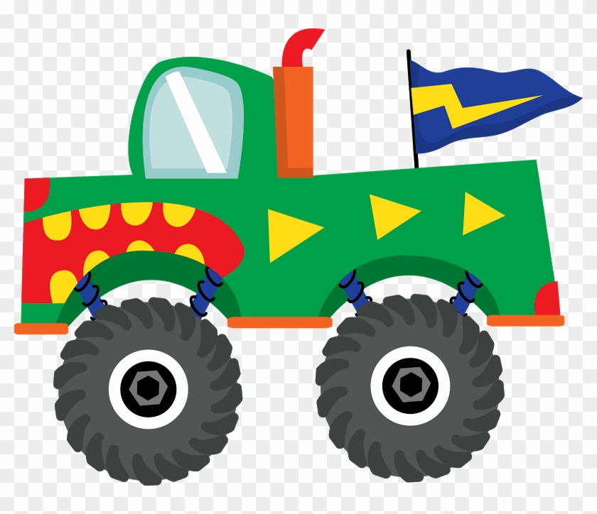 Corrida * Carros F/1 Monster Trucks, Clip Art, Colouring - 5th Birthday Toy Truck Kids' Premium T-shirt By Spreadshirt #1372129