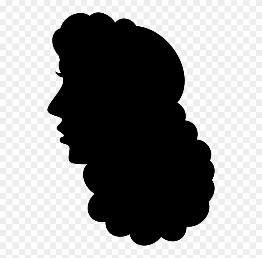 Silhouette Woman Female Black Hair - Siluet Kribo #1372144