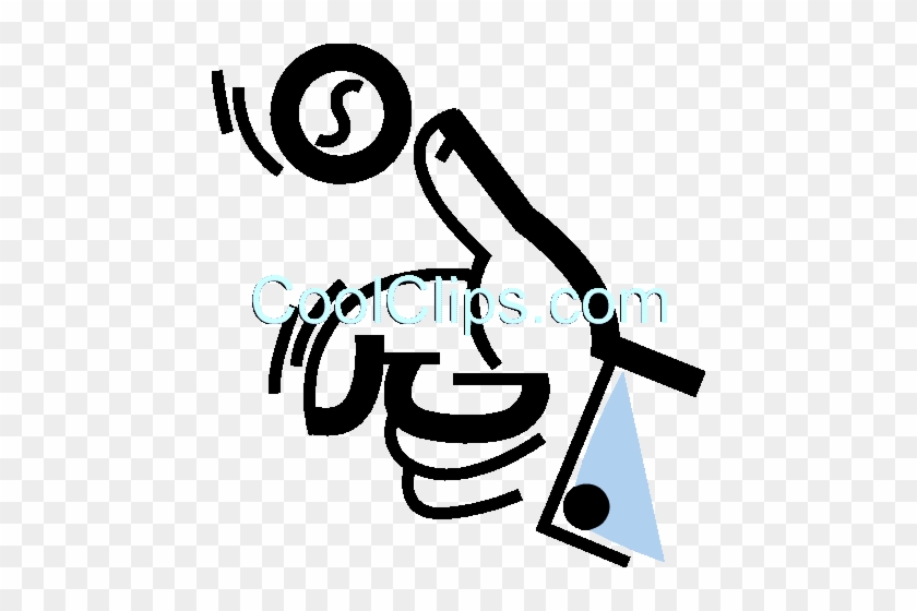 Coin Toss Royalty Free Vector Clip Art Illustration - Clip Art #1372197