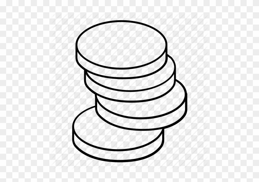 Clip Art Free Coins Drawing - Stack Of Coins Drawing #1372217