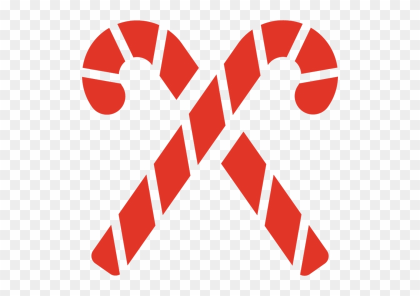 Arrow Clipart Candy Cane - Candy Canes Icon #1372320