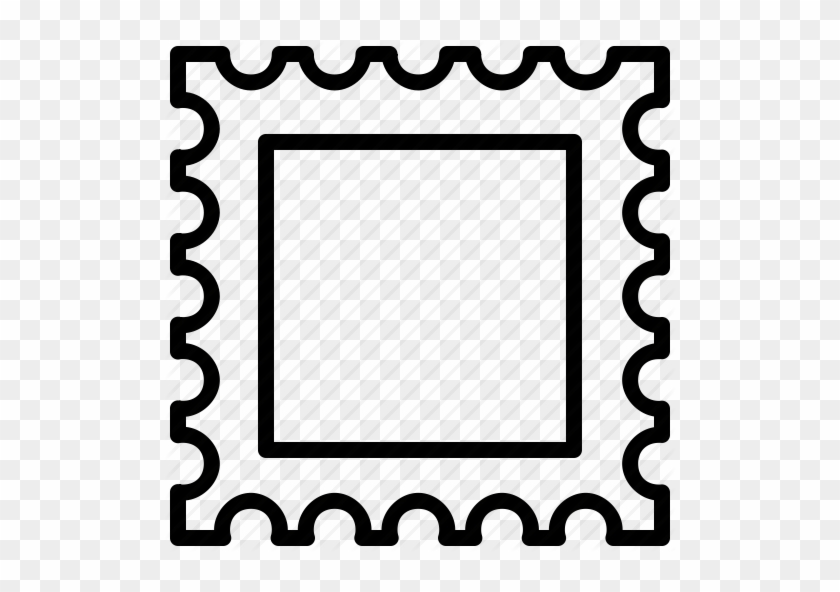 Sibcode Line By Aha Clip Art Black And White Download - Postage Stamp Icon Png #1372448