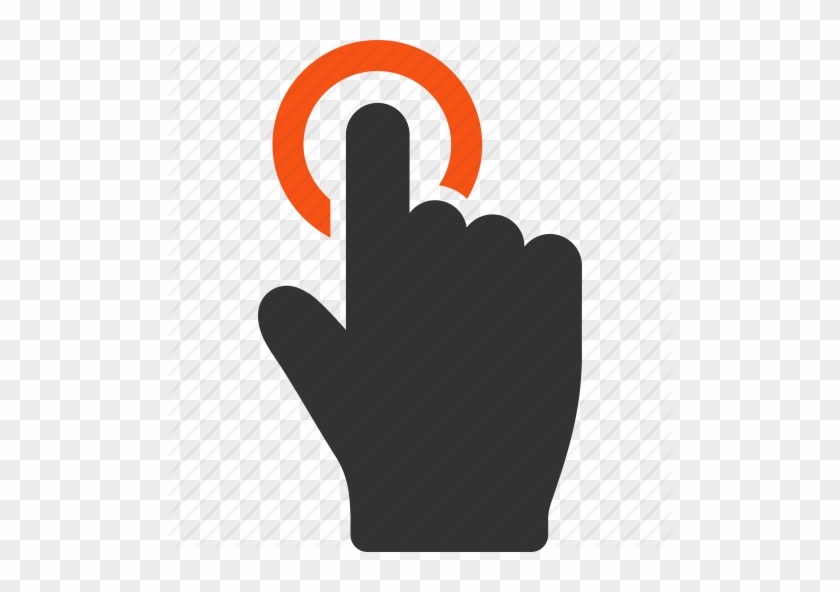 Advertisement Marketing By Aha Soft Click Gesture - Touch Button Icon Png #1372452