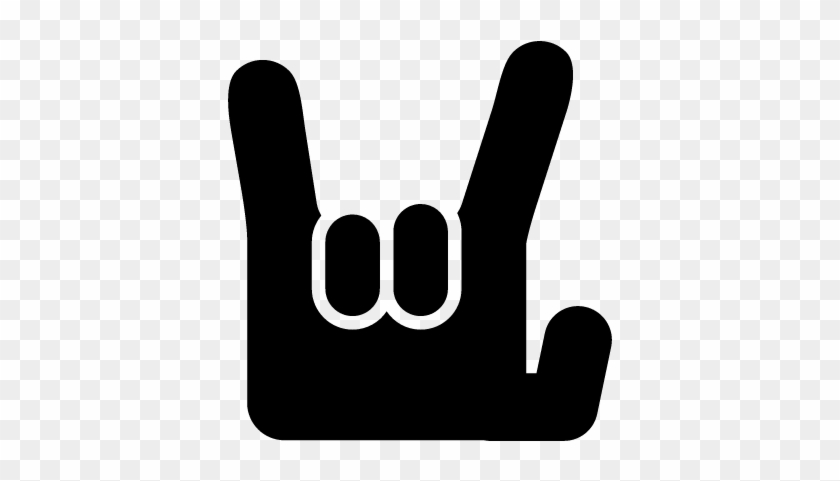 Rock On Hand Gesture Vector - Rock On Icon Svg #1372551